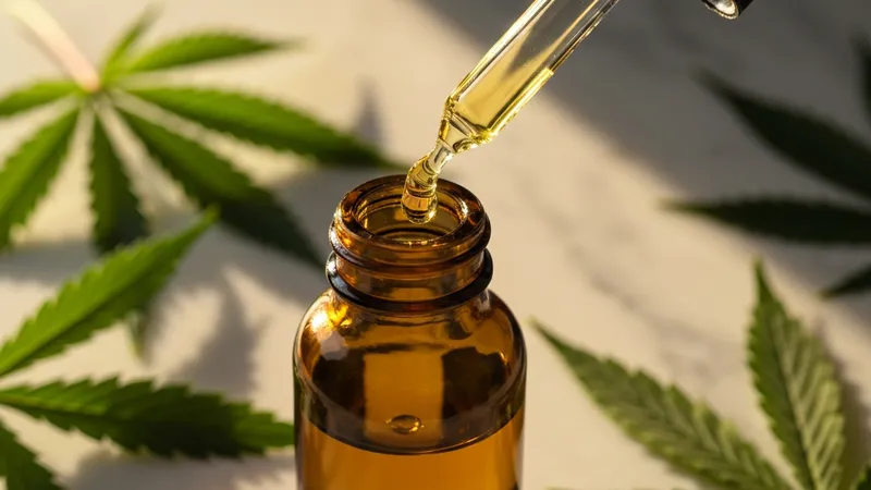Huile de CBD de qualité avec pipette pour dosage précis